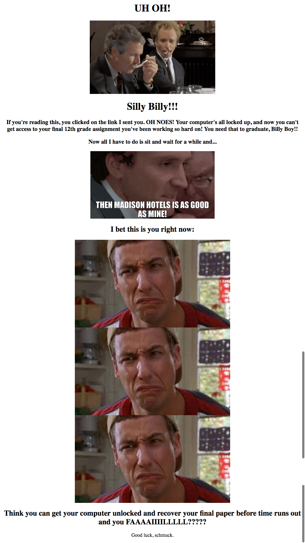 billy madison script pdf